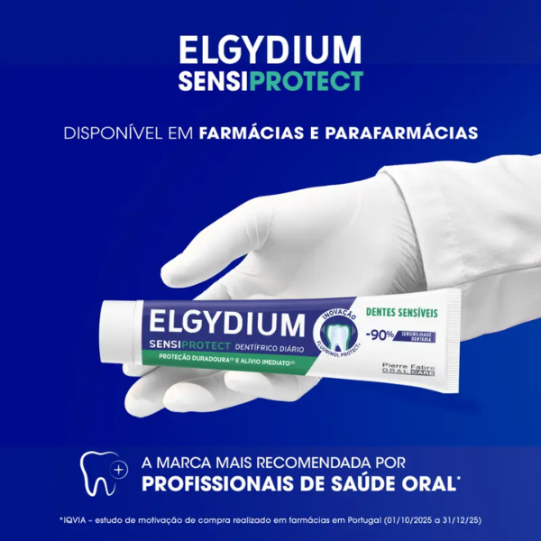 Elgydium Sensiprotect Gel Dentífrico Diário Dentes Sensíveis Esmalte 75ml