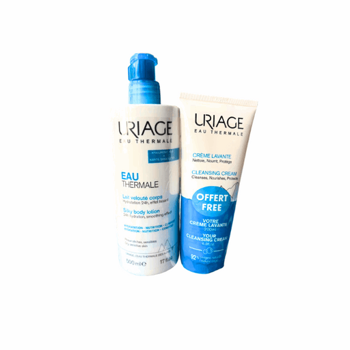 Uriage Eau Thermale Leite Aveludado Corpo 500ml + Oferta Creme Lavante 200ml Pele Seca