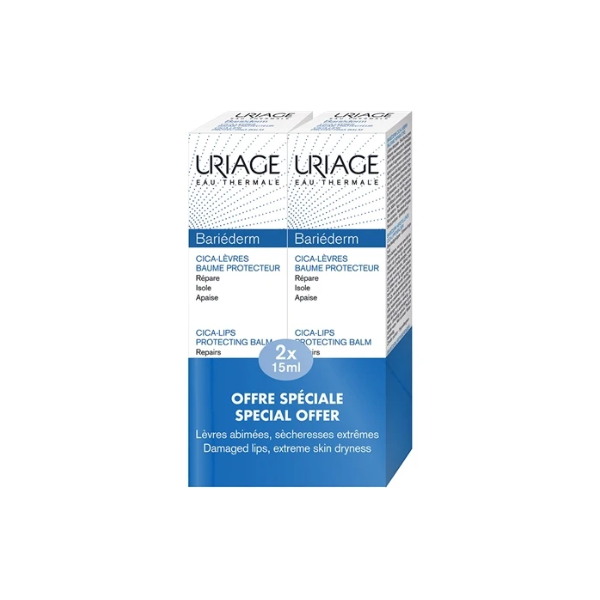 Uriage Bariéderm Pack Duplo Cica Bálsamo Labial 2x15ml
