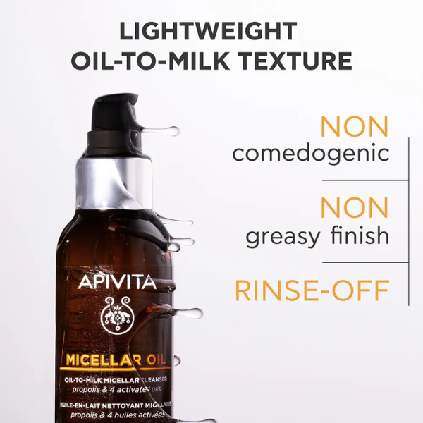 Apivita Óleo Leite Micelar Limpeza Rosto & Olhos 150ml