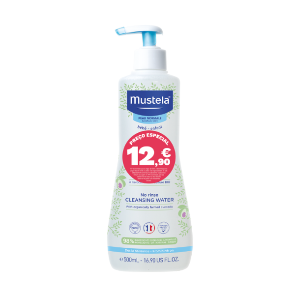 Mustela Água de Limpeza Sem Enxaguamento 500ml Preço Especial