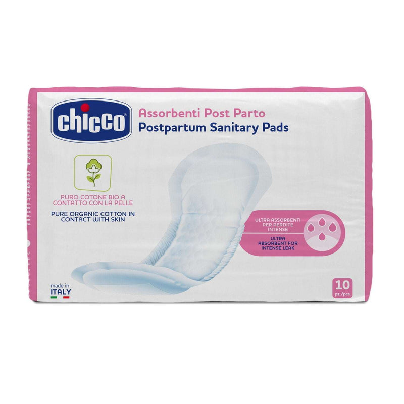 Chicco Pensos Higiénicos Pós-Parto Algodão Orgânico 10un.