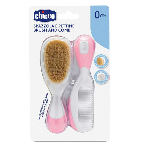 Chicco Escova e Pente Cerdas Naturais 0M+
