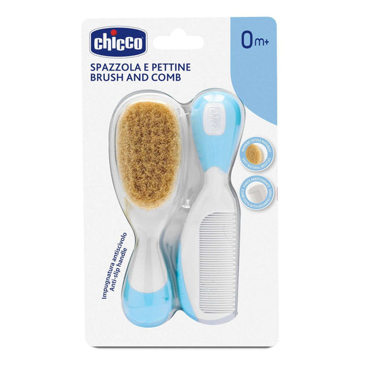 Chicco Escova e Pente Cerdas Naturais 0M+