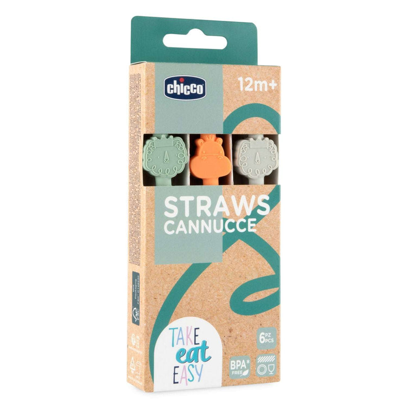 Chicco Palhinhas Silicone 6un. 12M+