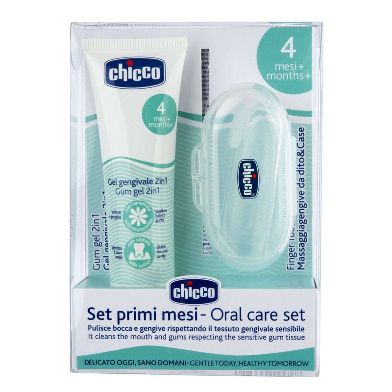 Chicco Kit Primeiros Meses Gel Gengival + Dedeira 4M+