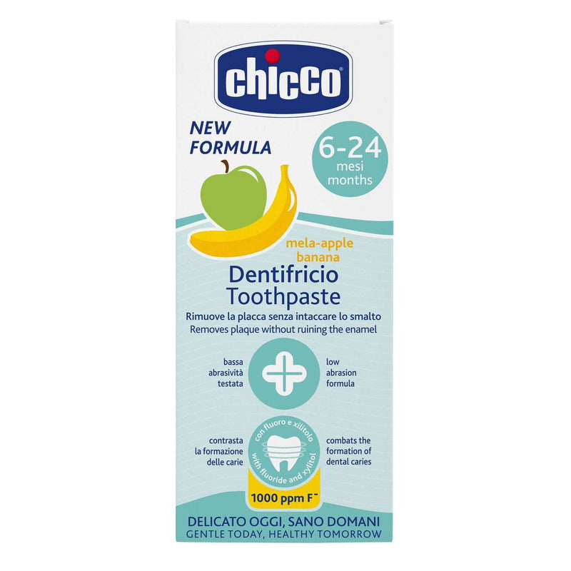 Chicco Pasta Dentes Maçã Banana c/Flúor 6M+