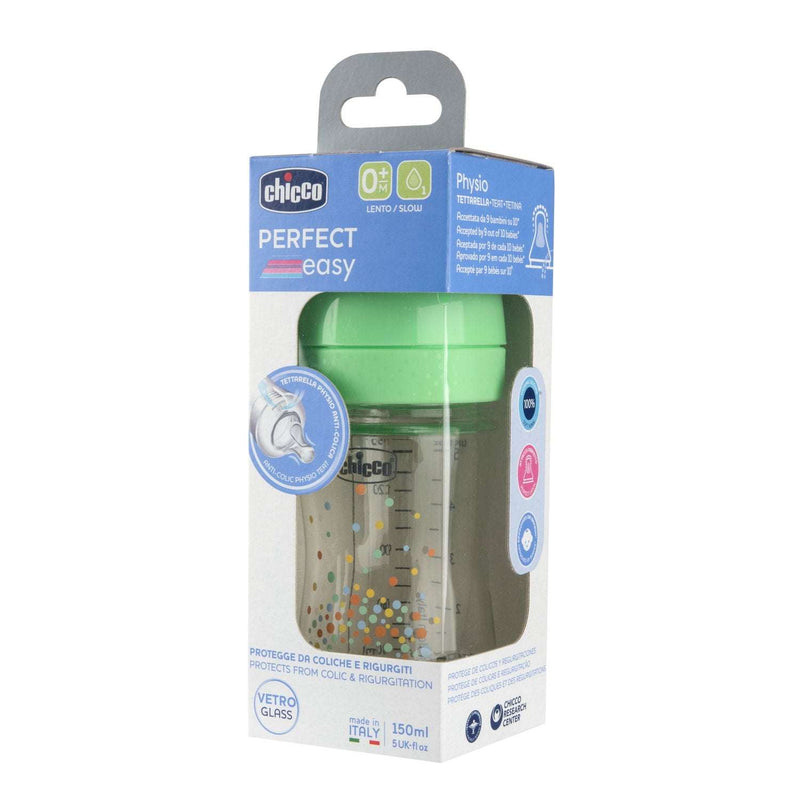 Chicco Biberão Vidro Perfect Easy 0M+ Fluxo Lento