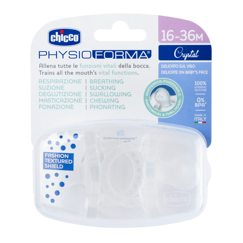 Chicco Chucha Chupeta Physioforma Soft Crystal Silicone 2un.