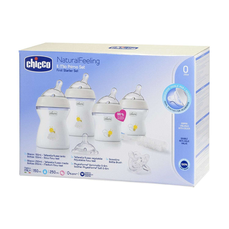 Chicco Biberões Conjunto Recém-Nascido Natural Feeling 0M+