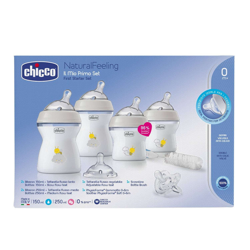 Chicco Biberões Conjunto Recém-Nascido Natural Feeling 0M+