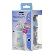 Chicco Biberão Anticólicas Natural Feeling 2M+ 250ml Fluxo Médio