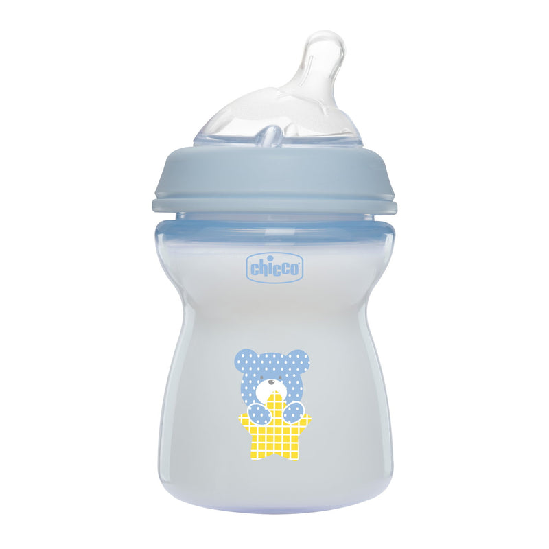 Chicco Biberão Anticólicas Natural Feeling 2M+ 250ml Fluxo Médio
