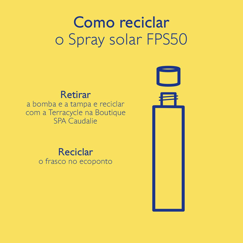 Caudalie Vinosun Spray Invisível Proteção Elevada SPF50 150ml