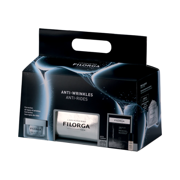 Filorga Time-Filler 5XP Coffret Antirrugas Creme 50ml + OFERTA Bolsa c/ Sérum 5ml e Time-Filler Mask 20ml