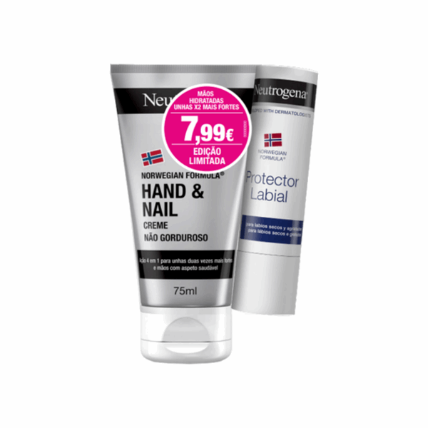 Neutrogena Pack Creme Mãos e Unhas 75ml + Stick Labial