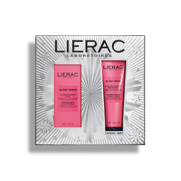 Lierac Glow Fresh Coffret O Sérum Booster Luminosidade 30ml + OFERTA Máscara Revitalizante Express 75ml