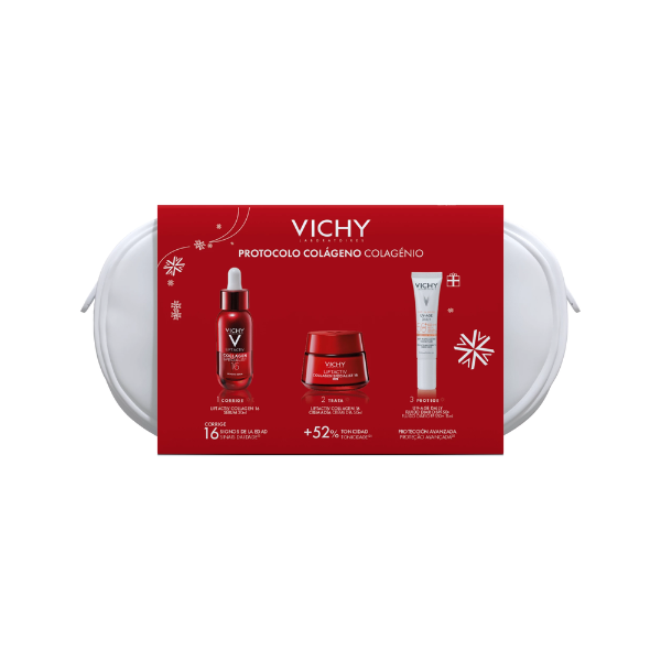 Vichy Coffret Protocolo Colagénio Liftactiv Collagen Specialist Sérum 30ml + Creme Dia 50ml + OFERTA UV-Age Daily 15ml