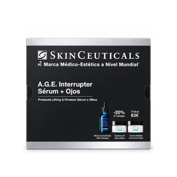 SkinCeuticals Coffret Lifting Firmeza A.G.E. Interrupter Sérum 30ml + A.G.E. Advanced Eye 15ml + OFERTA A.G.E. Interrupter Creme 15ml