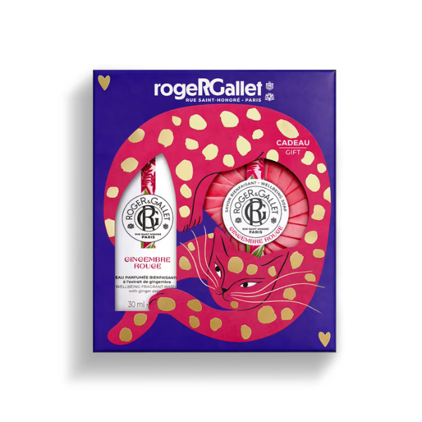 Roger&Gallet Gingembre Rouge Coffret Água Perfumada 30ml + Oferta Sabonete 100gr.