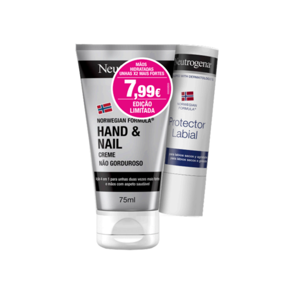 Neutrogena Pack Creme Mãos e Unhas 75ml + Stick Labial