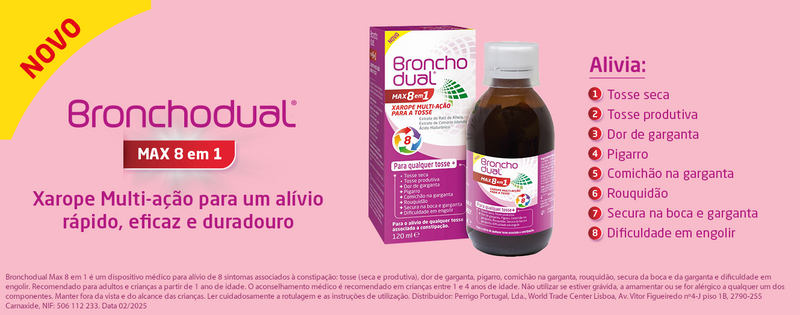 Bronchodual Max 8 em 1 Xarope Multi-Ação Tosse 120ml