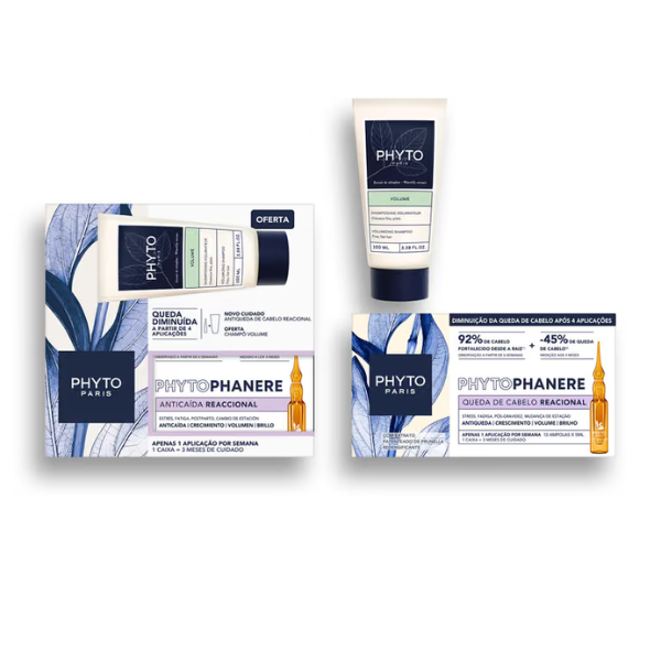 Phyto Phytophanere Pack Queda Reacional Ampolas x12 + OFERTA Champô 100ml