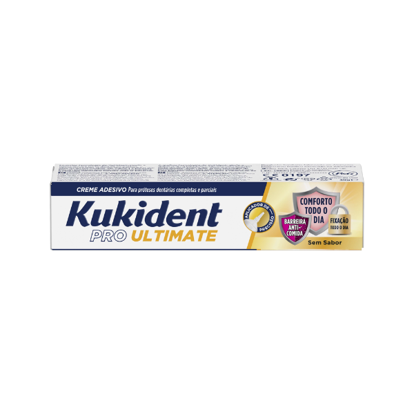Kukident Pro Ultimate Sem Sabor Creme Fixador Próteses Dentárias