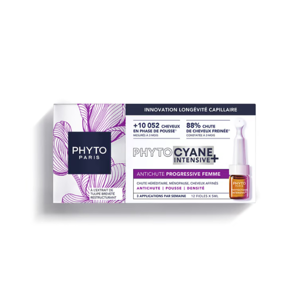 Phyto Phytocyane Intensive+ Cuidado Antiqueda Progressiva Mulher Ampolas 12x5ml