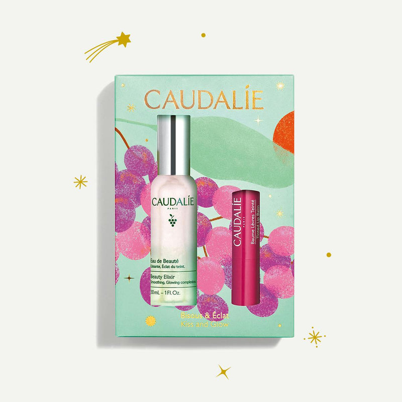 Caudalie Duo Coffret Kiss&Glow Eau Beauté & Bálsamo Labial c/Cor