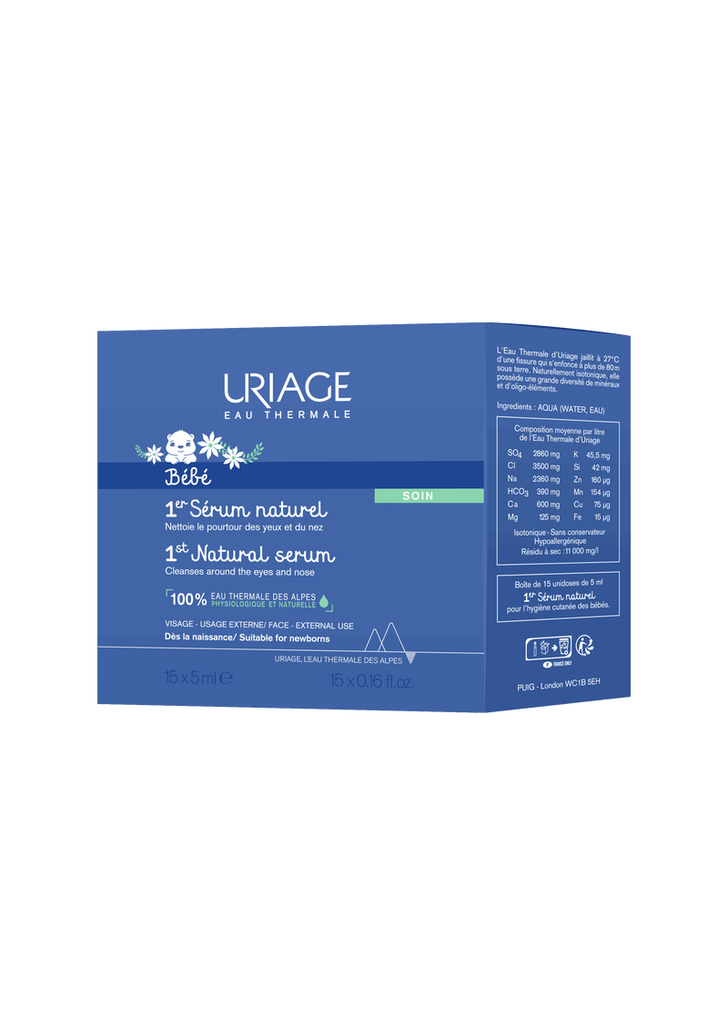 Uriage Bebé 1º Soro Fisiológico Natural 15x5 ml