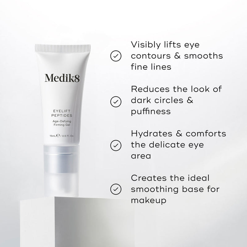 Medik8 Eyelift Peptides Gel Olhos Anti-Idade Refirmante Olheiras e Papos 15ml