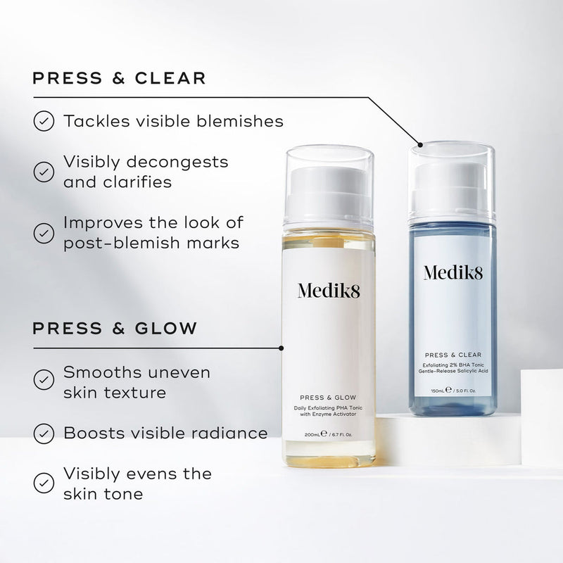 Medik8 Press & Glow Tónico Esfoliante Diário c/PHA