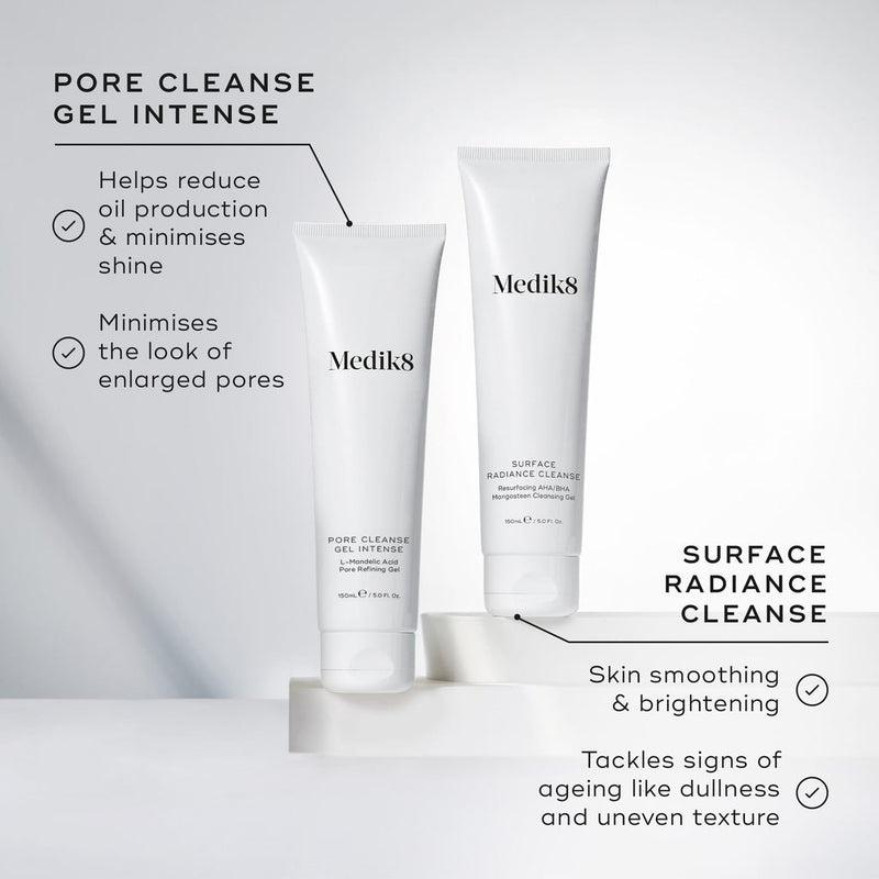 Medik8 Surface Radiance Cleanse Gel Limpeza Esfoliante AHA/BHA