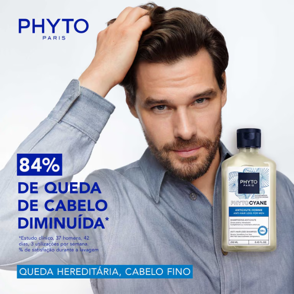 Phyto Phytocyane Intensive+ Champô Antiqueda Homem 500ml