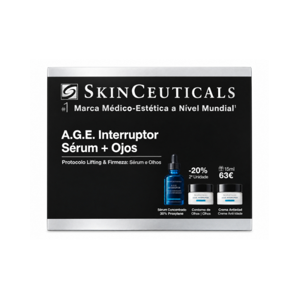 SkinCeuticals Coffret Lifting Firmeza A.G.E. Interrupter Sérum 30ml + A.G.E. Advanced Eye 15ml + OFERTA A.G.E. Interrupter Creme 15ml