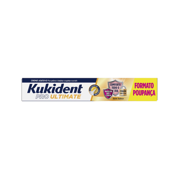 Kukident Pro Ultimate Sem Sabor Creme Fixador Próteses Dentárias