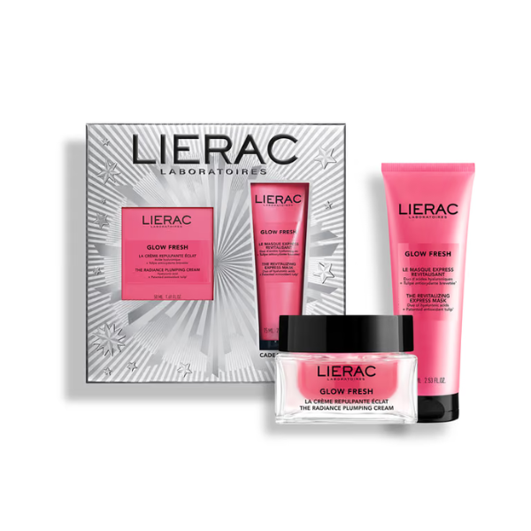 Lierac Glow Fresh Coffret Creme Preenchedor Luminosidade 50ml + OFERTA Máscara Revitalizante Express 75ml