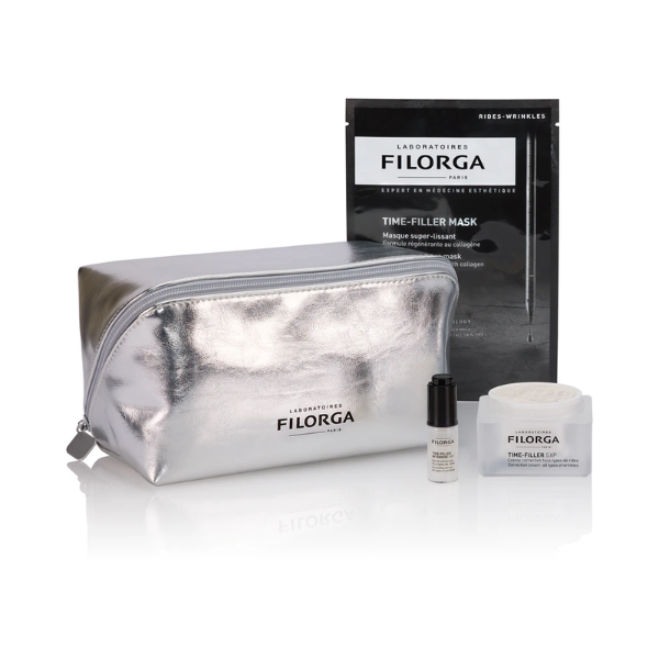 Filorga Time-Filler 5XP Coffret Antirrugas Creme 50ml + OFERTA Bolsa c/ Sérum 5ml e Time-Filler Mask 20ml