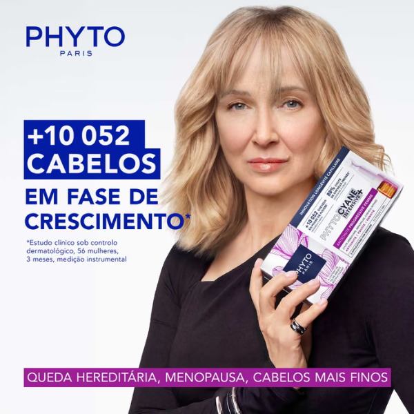 Phyto Phytocyane Intensive+ Cuidado Antiqueda Progressiva Mulher Ampolas 12x5ml