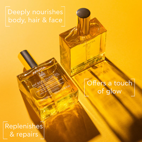 Apivita Coffret Golden Glow My Beeloved Oil Óleo Seco 100ml + OFERTA Gel Duche Bee My Honey 250ml