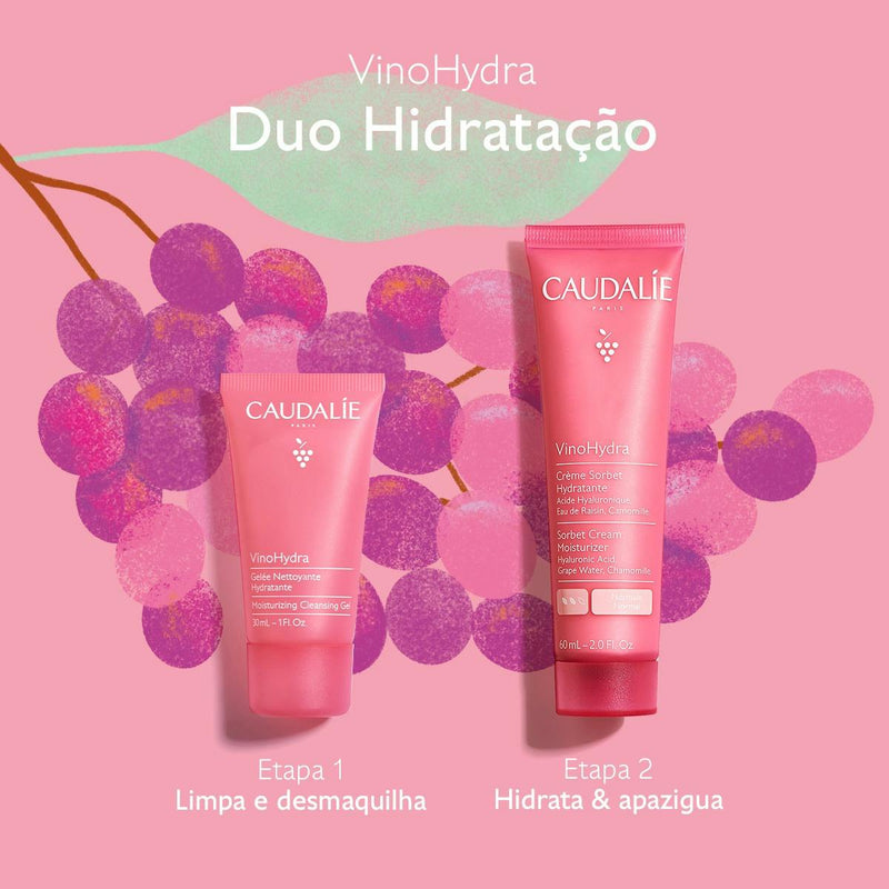 Caudalie VinoHydra Coffret Duo Hidratação Creme Sorbet