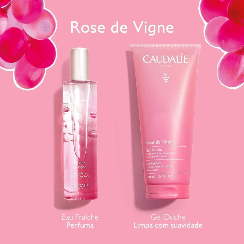 Caudalie Rose de Vignes Coffret Água Fresca Rotina Perfumada