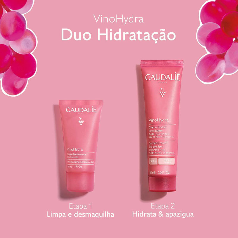 Caudalie VinoHydra Coffret Duo Hidratação Creme Sorbet