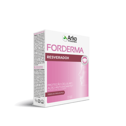 Arkopharma Forderma Resveradox Antioxidante Proteção Pele 30cp.
