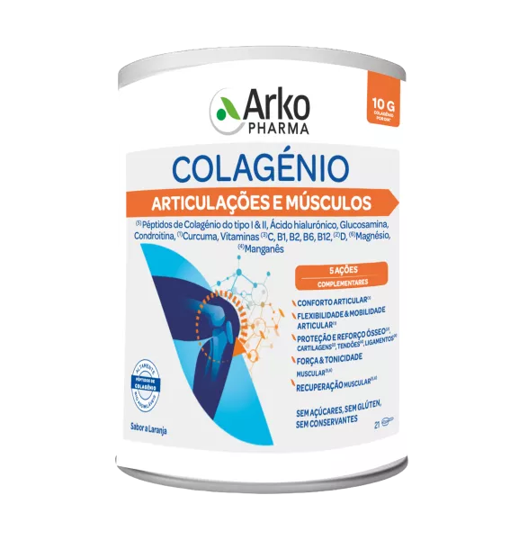 Arkopharma Colagénio Articulações Músculos Ossos Pó Laranja 260gr.