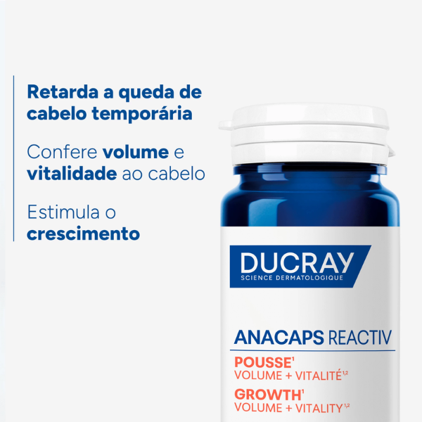 Ducray Pack 3 Meses Anacaps Reactiv Suplemento Antiqueda Reacional 90cp.