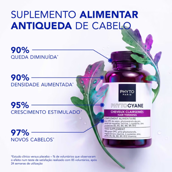 Phyto Phytocyane Intensive+ Suplemento Antiqueda Progressiva 84cp.