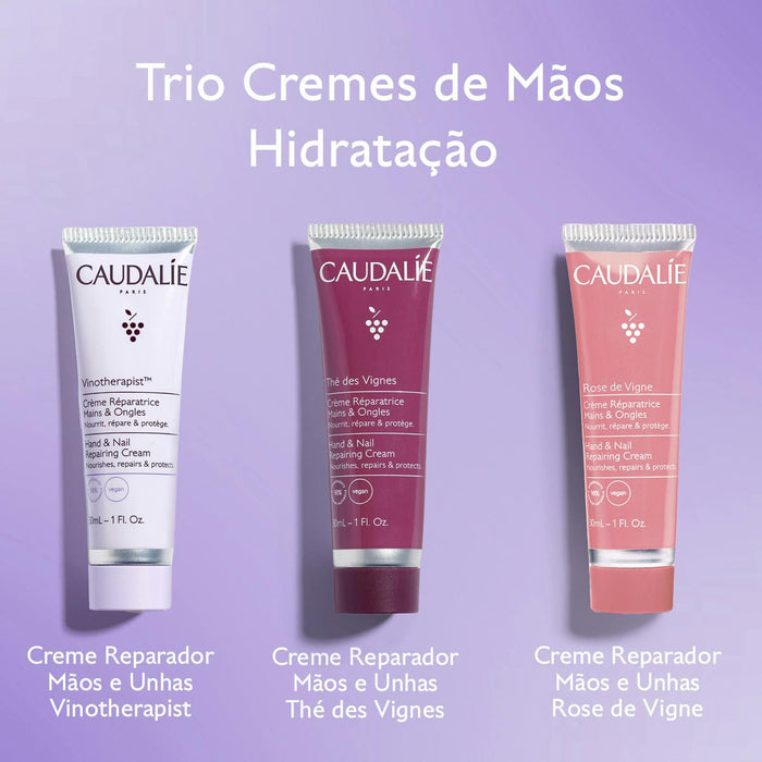 Caudalie Trio Creme Mãos Nutrição