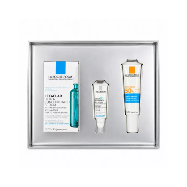 La Roche Posay Coffret Protocolo Anti-Borbulhas Sérum Effaclar Ultra-Concentrado + OFERTA Minis Anthelios e Hyalu B5 Olhos